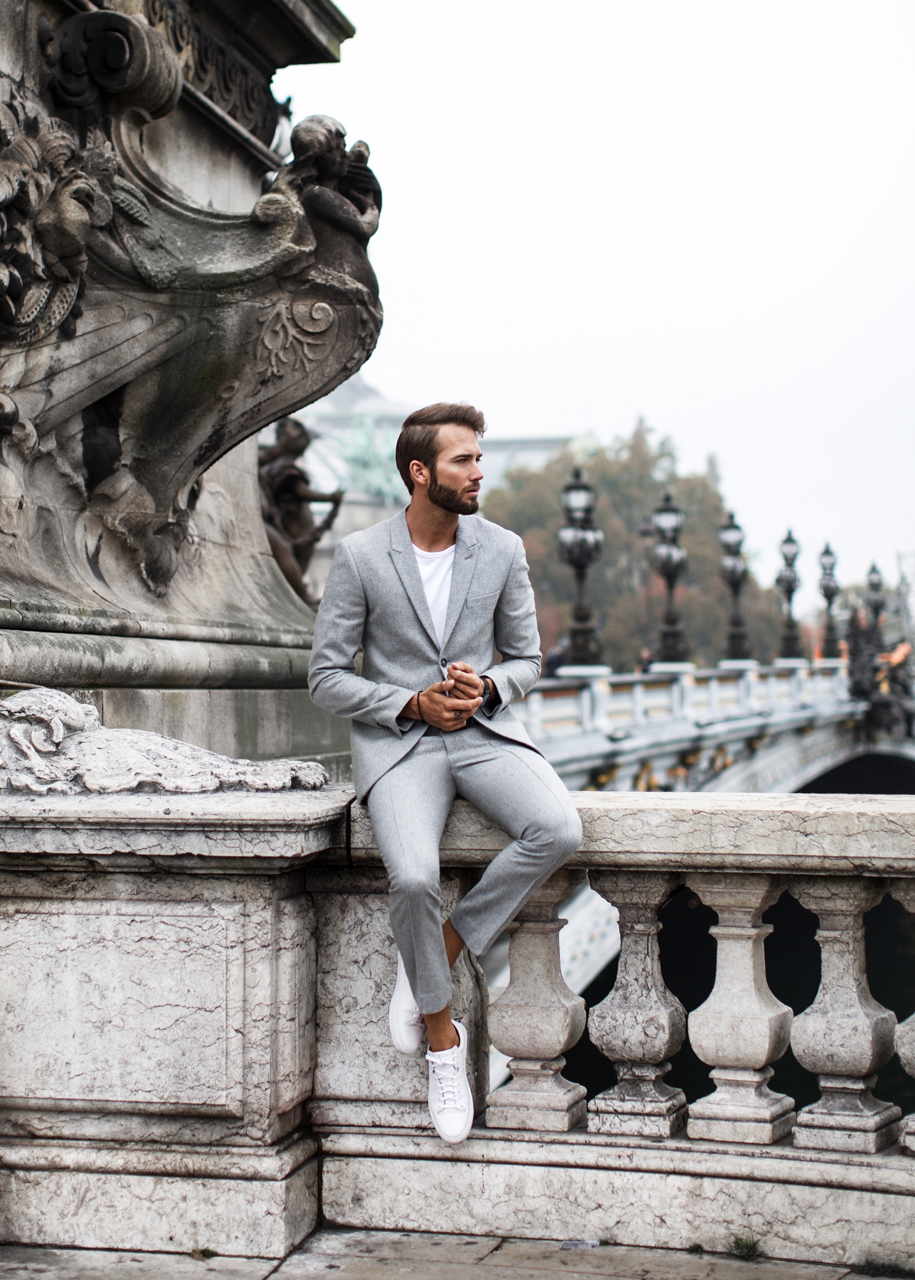 erik forsgren blogg mens outfit grey suit paris